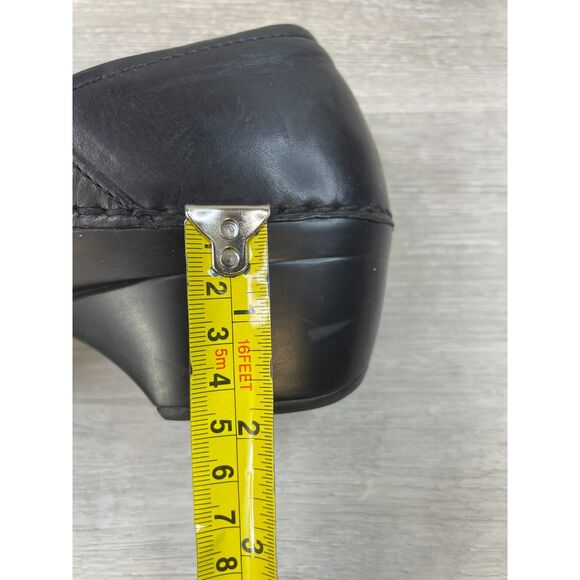 Dansko Womens Clogs Leather Black 9 Slip On Comfort Work Nurse Cushioned Shoes - Picture 8 of 11